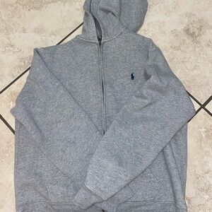 Polo Ralph Lauren Gray Zip-Up Sweater